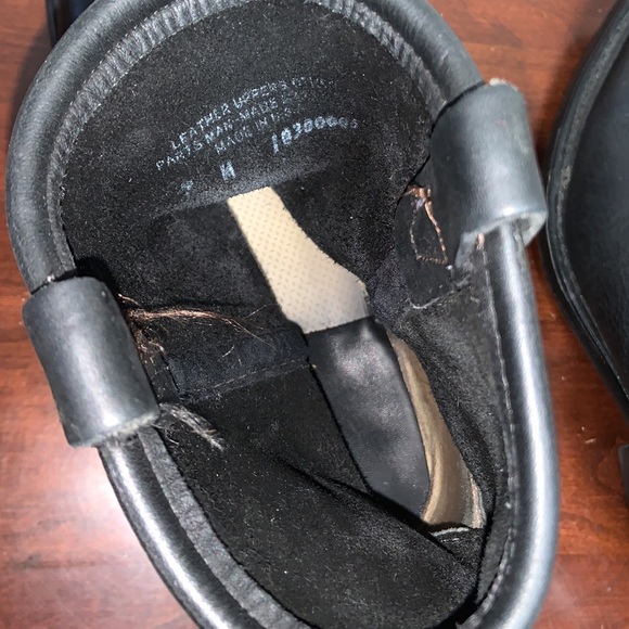 Black Leather Biker Boots - Picture 7 of 7